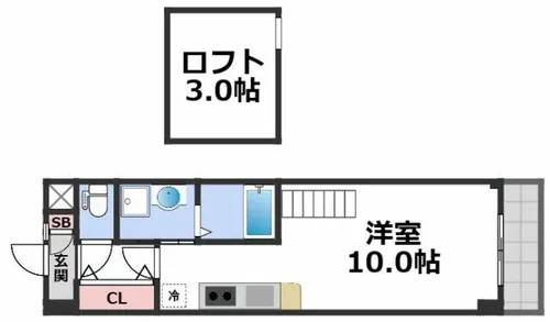 三井アルペン【2階】の間取り