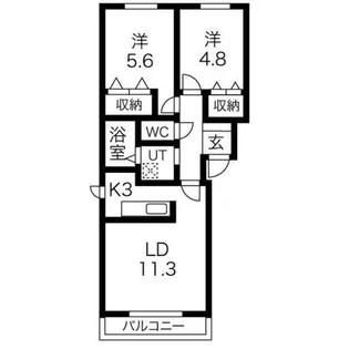 Sorriso【4階】の間取り