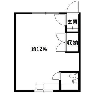 ハイツエーデルワイス【1階】の間取り