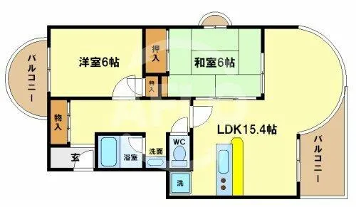 ノイメゾン京町堀【3階】の間取り