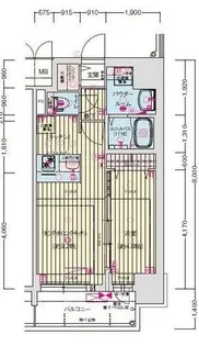 愛知県名古屋市中区千代田3丁目【マンション】の間取り