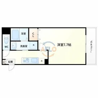 ラ・ヴィ江坂イースト【1階】の間取り