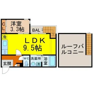 GRANDTIC平安通【2階】の間取り