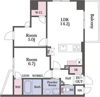 LEGALAND+ABENO SANMEICHO【7階】の間取り