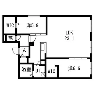 CIEL北11条【3階】の間取り