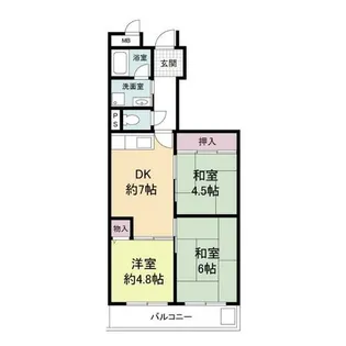 サンロイヤル塚口【2階】の間取り