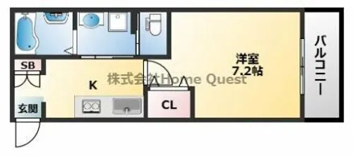 INOVE源氏ケ丘Ⅱ【203号室】の間取り