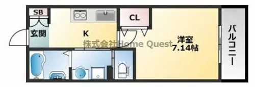 INOVE源氏ケ丘Ⅱ【3階】の間取り