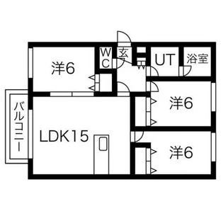 ヴァンベール山の手【2階】の間取り