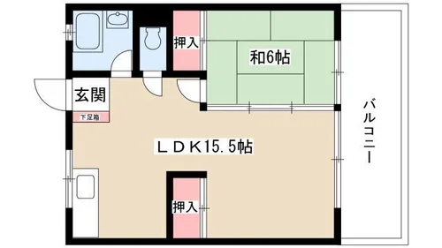 メートービル【4階】の間取り