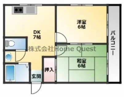 ベルメゾン【2階】の間取り