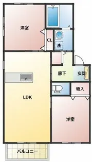 カーサ・エスパーダⅢ【C202号室】の間取り