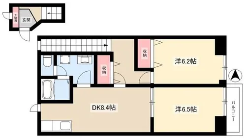 アネックス1【205号室】の間取り