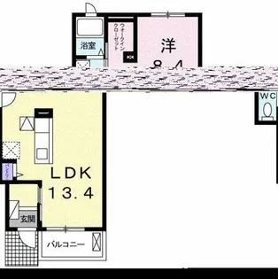 ベル ソレイユ Ⅱ【1階】の間取り