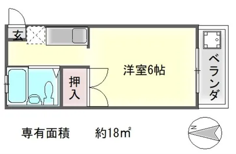 サンライズヒガシラ【2階】の間取り