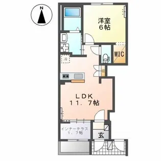 アルザスヒルズ【1階】の間取り
