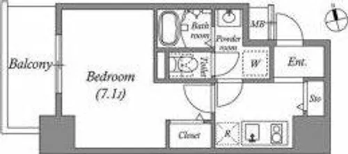 アドバンス上町台シュタット【4階】の間取り