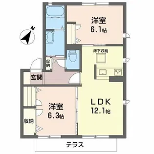 ShaMaison夢源【1階】の間取り