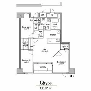 グラン・アベニュー栄【11階】の間取り