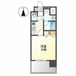 カレント茶屋が坂【4階】の間取り