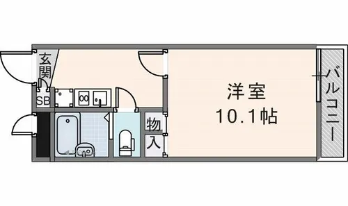 レオパレスナザレ【106号室】の間取り