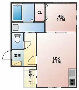FERIO平安通【3階】の間取り