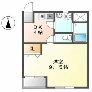 メゾンドマキ【1階】の間取り