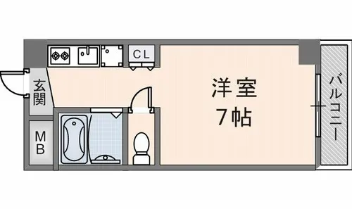 ノアーズアーク長田21【503号室】の間取り