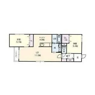 CELENEST高岳【3階】の間取り