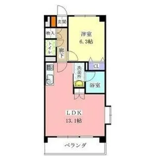 パセオⅠ【3階】の間取り