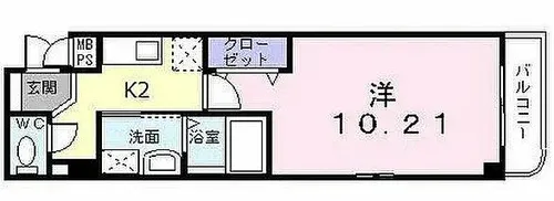 福岡県北九州市戸畑区新池3丁目【マンション】の間取り