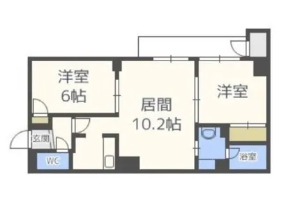 グローバリビル・フラリッシュIII【5階】の間取り