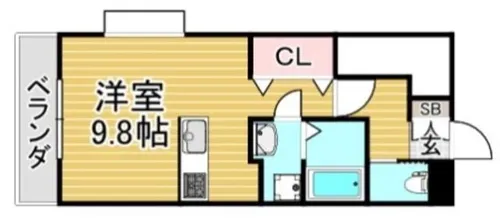 福岡県春日市岡本1丁目【アパート】の間取り