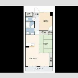 SOLE善明【6階】の間取り