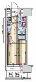 プレサンス京町堀ノース【6階】の間取り