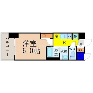 エステムコート名古屋黒川シャルマン【13階】の間取り