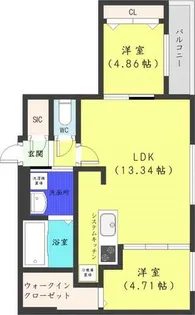 ラクラス大通東【4階】の間取り