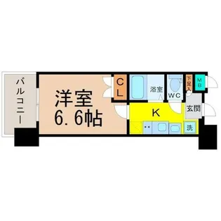 パルティール御器所【5階】の間取り