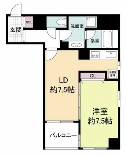 レジディア心斎橋ウエスト【12階】の間取り