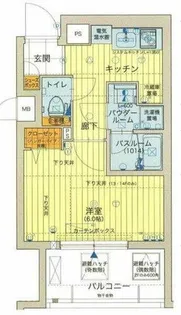 LAV心斎橋WEST【15階】の間取り