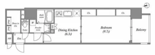 プレサンス堺筋本町駅前【4階】の間取り
