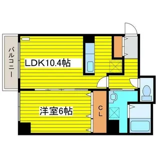 レフィナード北12条【5階】の間取り