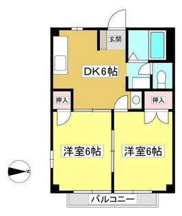 コーポ藤【2階】の間取り