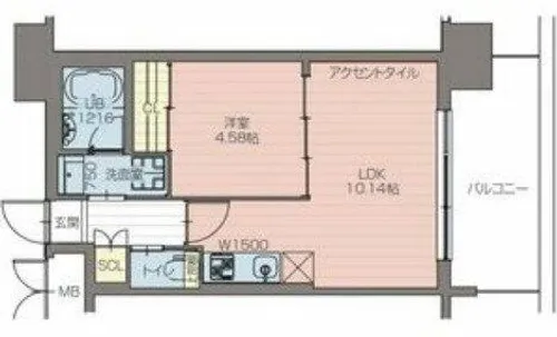 プレジオ阿波座【2階】の間取り