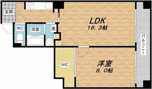 ブラービ南船場【10階】の間取り
