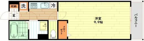 リブリ・竹島【3階】の間取り