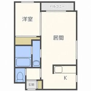 ル・エスト豊平公園【4階】の間取り