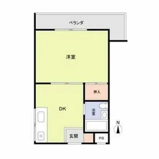 コーポ南野【1階】の間取り