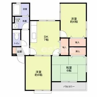 エステートピアコーワ【2階】の間取り