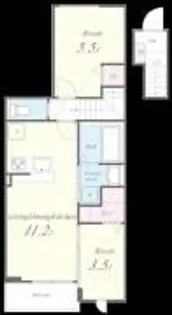 シャロームセブン平尾【2階】の間取り